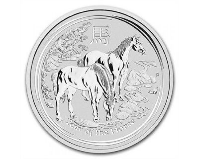 Silbermünze Jahr des Pferdes 1 kg Lunar II 2014